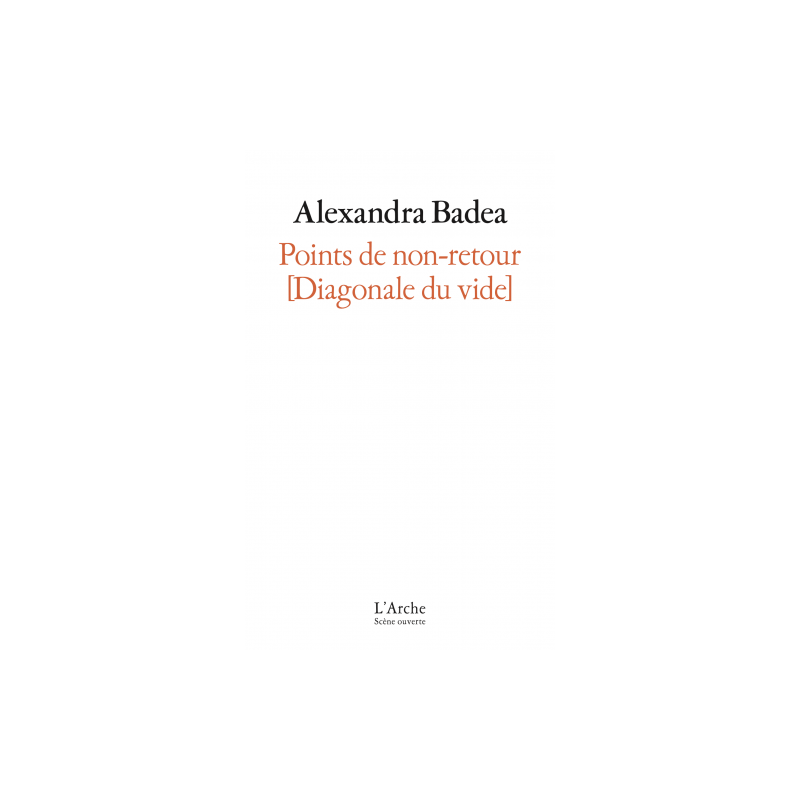 Alexandrea Bodea - Points de non-retour, Diagonale du vide