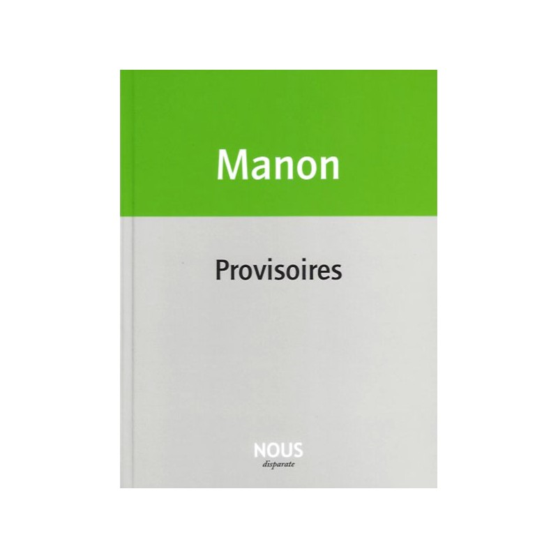 Provisoires - Christophe Manon