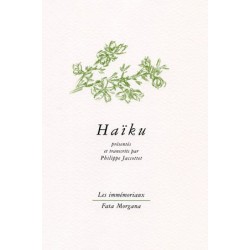 Haïku - Philippe Jaccottet